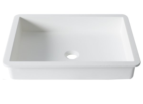  Solid Surface Wastafels Basic B817 - 50x35 cm